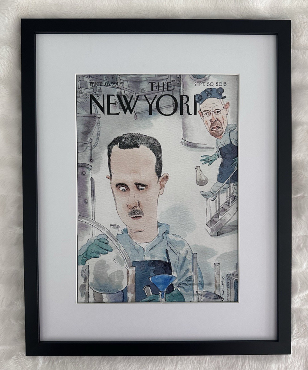 Framed The New Yorker Magazine September 30, 2013 “Bad Chemistry” Barry Blitt